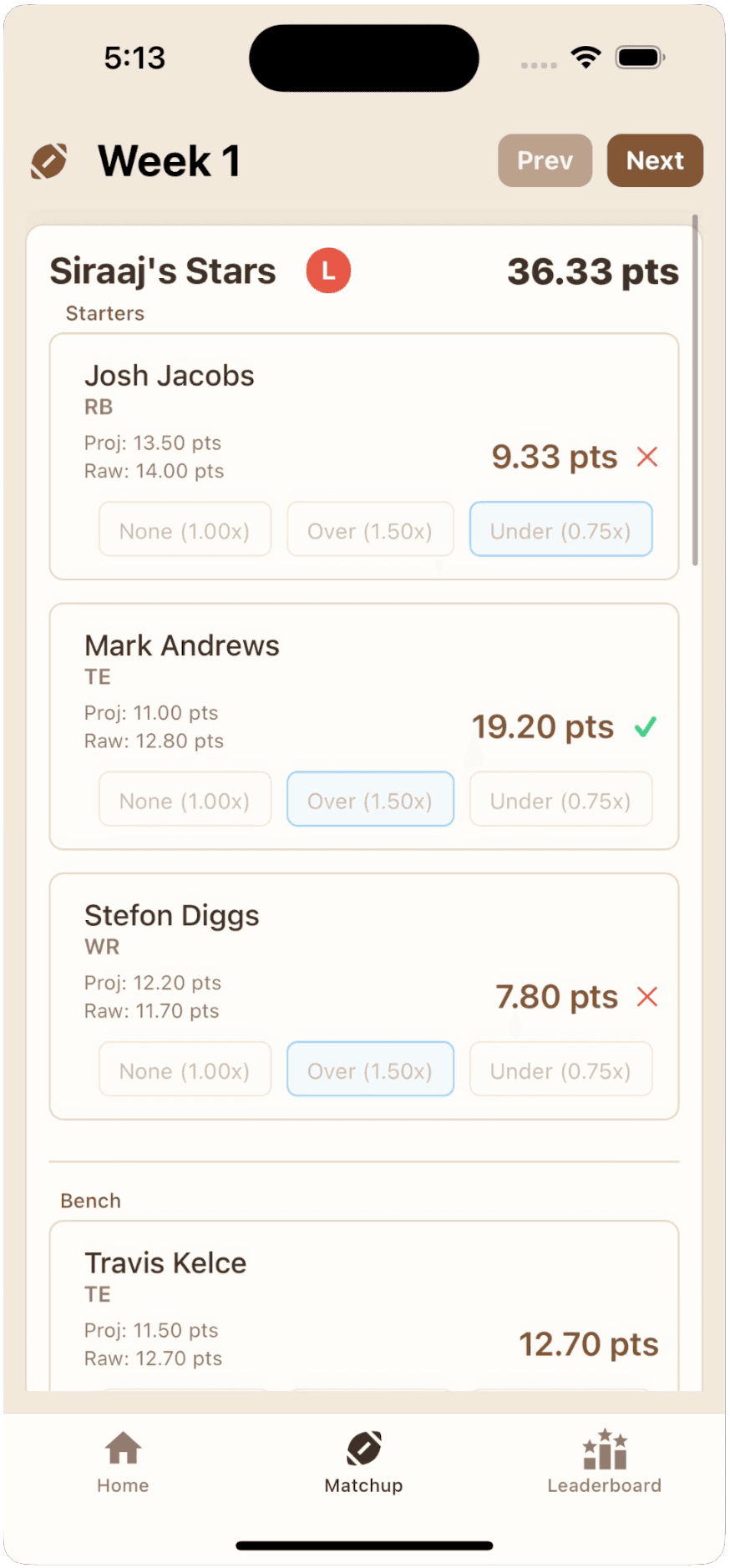 Wildcat Fantasy Football mockup